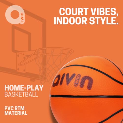 Image of Aivin Home-Play Basketball | All-Surface Durable Grip | Indoor & Outdoor Use | Pebbled Texture for Control | All-Weather Performance (Classic Orange, 1)