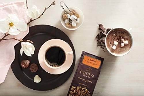 Godiva Chocolatier Caramel Flavor Coffee - Medium Roast - Ground