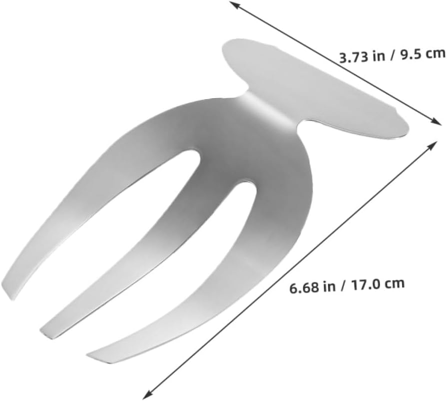 2pcs Stainless Steel Salad Servers Forks for Picnic Outdoor Use