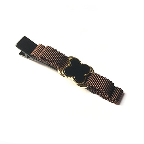 Épingle à cheveux pince alligator brune pour mariage et femmes A90