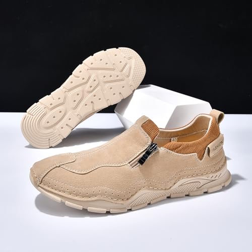 Men's Slip On Loafers Lightweight Handmade Casual Shoes for Walking Driving Soft Daily Flats Boat3