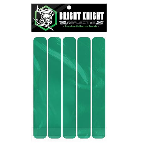 Bright Knight Decals Reflective Stickers for Helmet 3M Reflective Vinyl Pre-Cut Rectangle Strips for Bike Car and Motorcycle Decals High Visibility Safety Hard Hat Stickers Made in USA