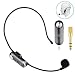 Wireless Headset Microphone System - Kithouse Wireless Microphone Headset UHF Transmitter & Receiver For Fitness Instructor/Public Speaking/Meeting/Church, Support 3.5 & 6.35mm Plug, K380R