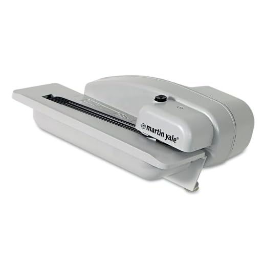 Martin Yale, PRE1628, Premier Automatic Desktop Letter Opener, 1 Each, Gray