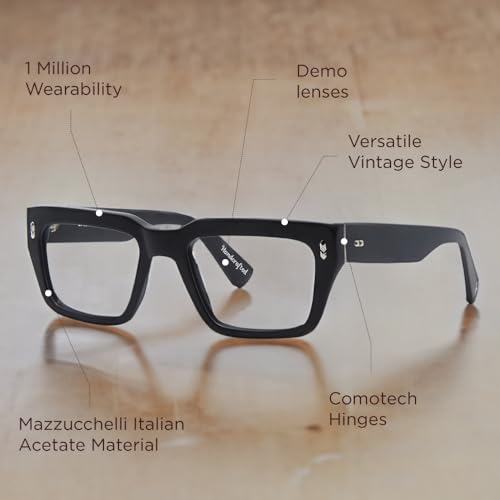 Image of Shisen Fox Habiki 2.0 Acetate Spectacles Frames for Men & Women with Demo Lenses | Classic Oval Full Rim Eyeglass Frame | Durable & Stylish Eye Frames for Men & Women