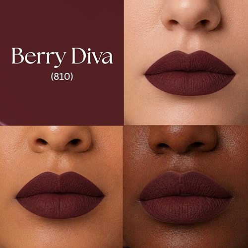 Image of BARELOVE SLAY All Day Non-Drying Liquid Lipstick for Women with Matte Finish One Swipe Application | Highly Pigmented |Smooth Glide Formula | Long Lasting | Transferproof | 12 ml | 810-BERRY DIVA
