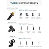 InnoGear Microphone Stand, 2 Pack Tripod Boom Arm Floor Mic Stand Height Adjustable with Carrying Bag 2 Mic Clips 3/8 to 5/8 Adapter for Singing Podcast for Blue Yeti Shure SM58 SM48 Samson Q2U