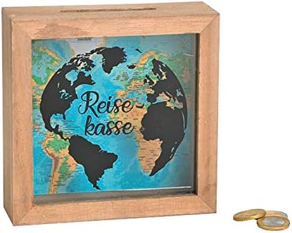 G. Wurm Spardose Reisekasse Holz/Glas (1 Stück) G. Wurm Spardose Reisekasse Holz/Glas (1 Stück)