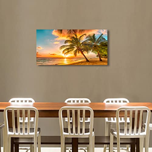 Cuadros de atardecer en el oceano con acabado premium para hogar 6