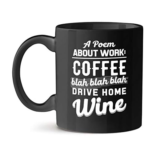 En dikt om arbetet: Kaffeapparat hemma vin kaffe svart mugg