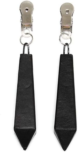 Rimba Breast Clamps with Weights (2 x 250 gr.) Black One Size - Image 3