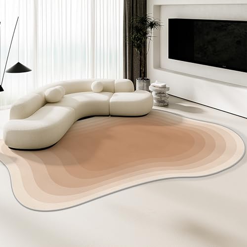 Tapis moderne abstrait antidérapant et lavable pour la maison