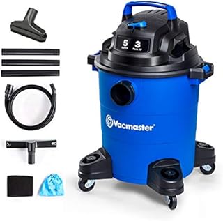 Vacmaster 3 Peak HP 5 Gallon Shop Vacuum Lightweight Powerful Suction Wet Dry Vacuum Cleaner with Blower Function for Dog Hair,Garage,Car,Home & Workshop