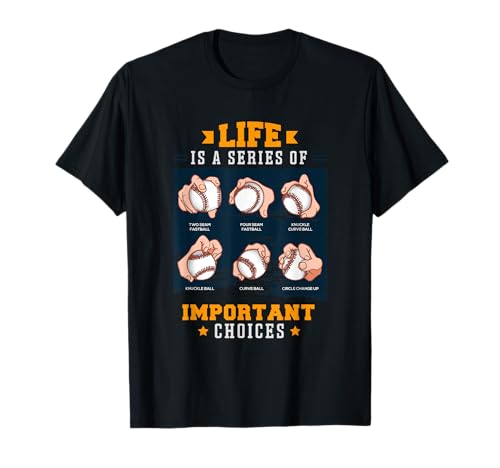 Life Is A Series Of Important Choices Baseball T-Shirt
