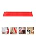 GOOHOCHY Braille Writing Board 4-line 28-Cell Plastic Plate with 2 Stylus Pens Red Set for Blind Learning and Writing Aid