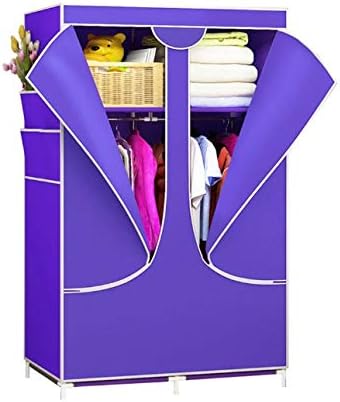 Miniatura 5 de OOCCO Armario de tela plegable Gabinete de tela de almacenamiento grande Armario Armario Almacén Muebles de dormitorio Armario no tejido (Color :