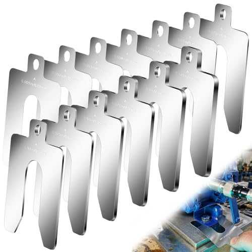 Shimeyao 13 Pcs Size A 2" X 2" Stainless Steel Slotted Shims Kit Composite