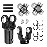 JAVIK Front Prop Shaft Yoke & U-Joint (2 Side) for Polaris RZR 570 800 900 1000 RS1 General 1000 Brutus HD O.E.M# 3260133 3235402 2202015 3235205 3235502