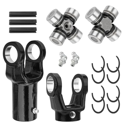 JAVIK Front Prop Shaft Yoke & U-Joint (2 Side) for Polaris RZR 570 800 900 1000 RS1 General 1000 Brutus HD O.E.M# 3260133 3235402 2202015 3235205 3235502