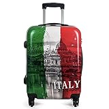 ded Maleta pequeña Equipaje de Mano rígida Cabina avión 4 Ruedas 360º 53x35x20cm Estampado Italia (57x40x22cm)