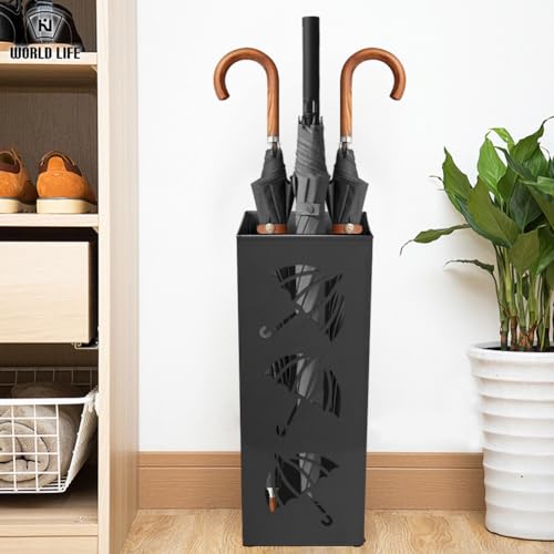 Support pour parapluies noir FARYODI 42 cm de hauteur pour entrée chic - 6