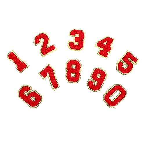 Patchs numériques brodés rouge pour customiser les chapeaux de sport