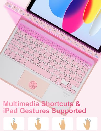 Étui clavier Bluetooth avec pavé tactile pour iPad A16 11" résistant aux chocs - 3