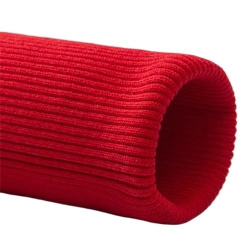 AYUWQZX rib knit cuffs, Knitted Rib Cuff 7x39 cm Multicolor DIY Sewing Accessory(Red)