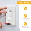 Somfy DecoFlex Wirefree RTS Wall Switch - 2 Channel - Pure White Tone - Control RTS Shades, Blinds, Curtains - Battery Pre-Installed, Button Labels, Mount Included - #1811068