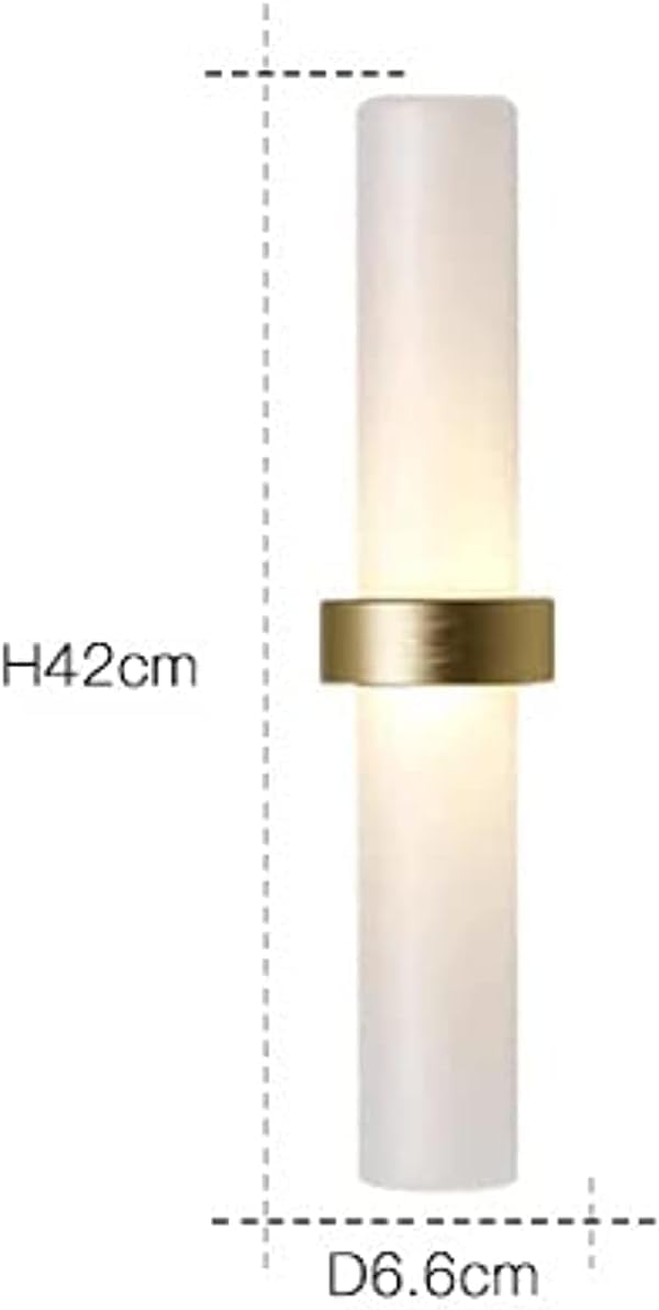 Modern Home Decoration Bathroom Vanity Light Fixtures White Linen Frosted Glass Indoor Gold Wall Sconce Long Bar Lighting Fixture Nordic Bedroom Wall Mounted Lamp for Living Room Bedside