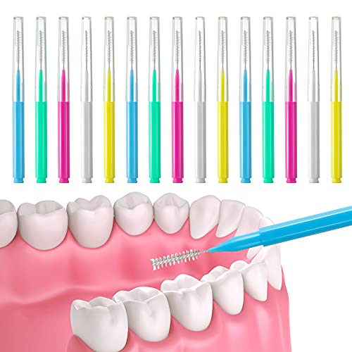 350 Interdental Dental Floss Soft Floss Picks Interdental Toothpicks Refill Dental Tool Interdental Brush Cleaner Flossers Flossing Tooth Picks Flossers Dental Cleaning Tool For Adult (Vivid Colors) #TOP5