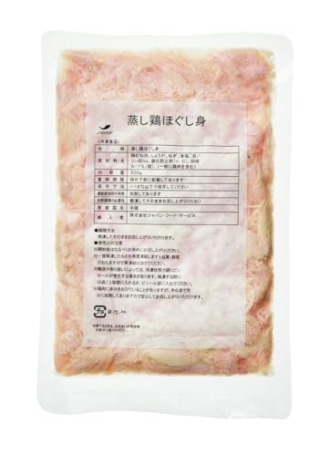 [冷凍] ジャパンFS 業務用 蒸し鶏ほぐし身 500g×4袋の商品画像（Amazon）