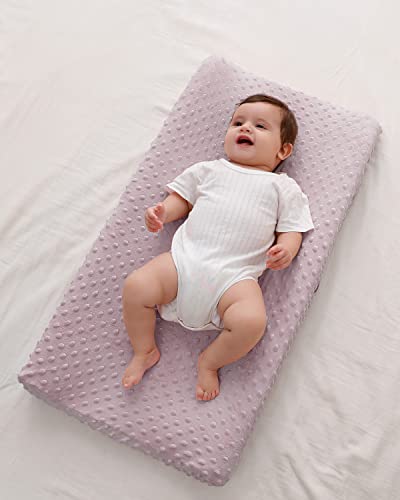 Changing Pad Cover, Soft Minky Dots Changing Table Sheets For Baby Boy And Girl, Diaper Changing Table Cover Fit 32"/34'' X 16" Pad (Sepia Rose) #TOP5