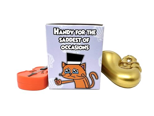 MunnyGrubbers - Original World's Smallest Violin & World's Saddest Trombone Toy Keychain with Playable Sad Sound - Sad Trombone - Mini Tiny Violin Keychain with Sound - Funny Meme - (WSV-V1-1P-WT) - Thumbnail 2