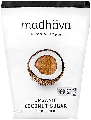 MADHAVA Organic Coconut Sugar 3 Lb. Bag (Pack of 1), Natural Sweetener, Sugar Alternative, Unrefined, Sugar for Coffee, Tea & Recipes, Vegan, Organic, Non GMO
