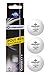 Donic-Schildkröt Balles de Tennis de Table Champion 3-Étoiles ITTF, Qualité Poly 40+, pour Compétition, 3 Pièces, Blanc, 608540
