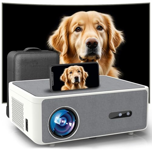 Image of [ 2000 ANSI Auto Focus ] FHD 4K Outdoor Projector with WiFi and Bluetooth,4K Movie Projector, Auto Keystone 50% Zoom,30W Speaker,Dust-Proof,Home Theater Projector 4K+ for Phone/TV Sticks/PC/USB