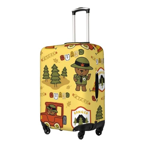 Forest Guard,Car TentTrees Luggage Cover Washable Elasticated Luggage Covers for Suitcase TSA Approved Stylish Scratch Resistant Luggage Case Protector2