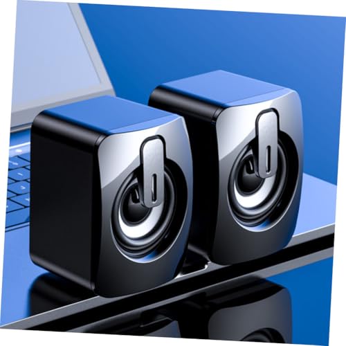 Altavoces de escritorio con subwoofer USB, luz RGB colorida y sonido envolvente portátil 6