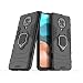 Produktbild COOVY® Cover für Xiaomi Redmi K30 Pro/Poco F2 Pro Bumper Case, Plastik + TPU-Silikon, extra stark, Anti-Shock, Stand Funktion + Magnethalter | schwarz