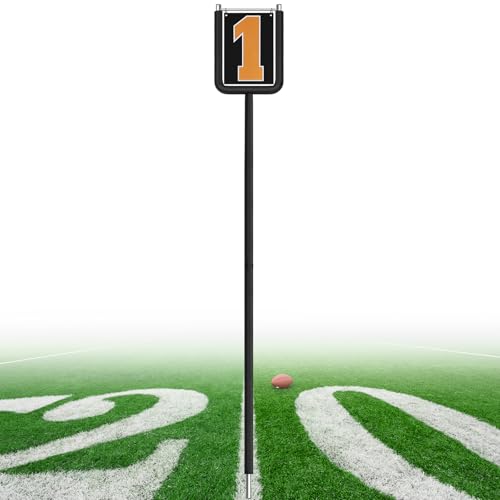 VioraWhite Football Down Marker Set with Carry Bag, Durable Referee Kit for American Football, High...