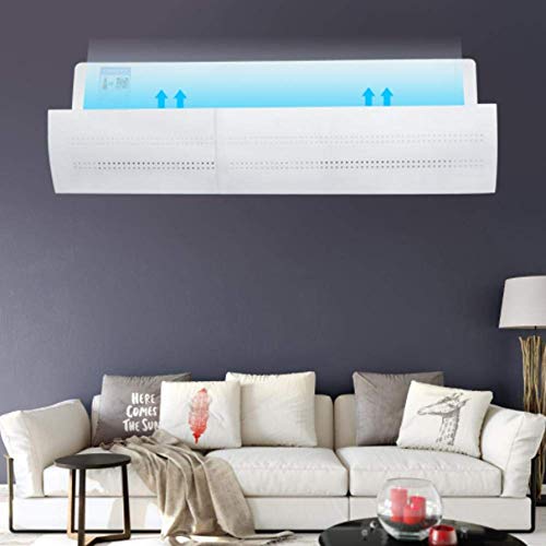 LUNWJJIP Deflector de Aire Acondicionado, Deflector a Prueba de Viento, retráctil, antisoplado Directo, Aire Acondicionado for niños fríos, Protector de Viento (Impermeable Hueco)