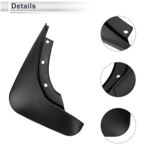 Image of X AUTOHAUX 1set Front and Rear Mud Flaps Splash Guards Mud Guards for Audi A8 2011-2017 W /Mount Accessories