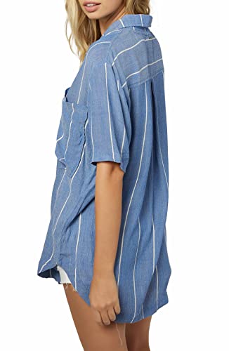 Womens Blair Short Sleeve Top, Classic Blue miniatura 3