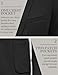 COOFANDY Mens Blazer Jacket Casual Two Button Black Sport Coat Lightweight Stretch Knit Blazers, Black, S
