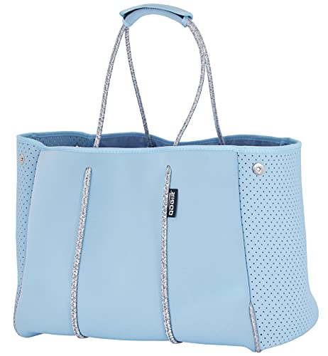 QOGiR Neoprene Beach Tote X-Large Light Blue