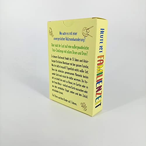 Heute ist Familienzeit: 55 kleine Abenteuer, die nichts kosten. Mikroabenteuer für gemeinsame Erlebnisse im Alltag, im Urlaub oder in den Ferien. Ab 5 Jahren