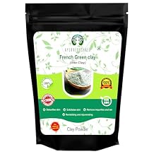 AYURVEDASHREE French Green Clay Powder 100 Gm | 100% Pure Montmorillonite Clay | Absorbs Excess Oil | Highly Recommended For Oily Skin | Deep Facial Cleanser