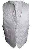 Im Set: Weste + Plastron + Krawatte + Tuch, 4-tlg
