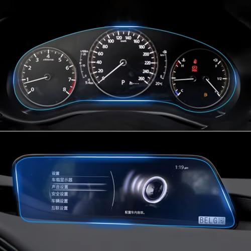 Film d'écran navigation HD clair contre les rayures de console Mazda 3 BP